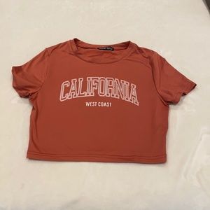 California west coast crop tee